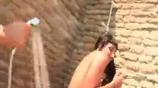 وجه مغطى بالسائل المنوي إنهاء قوي وجهاً لوجه