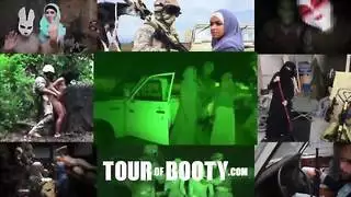 فتاة الثكنات تمارس الجنس مع الفصيل بأكمله