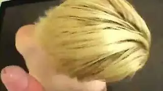 شقراء تحصل على حنجرة مليئة بالقضيب الأسود