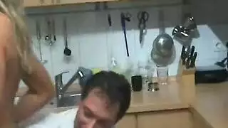 الام المطبخ نيك